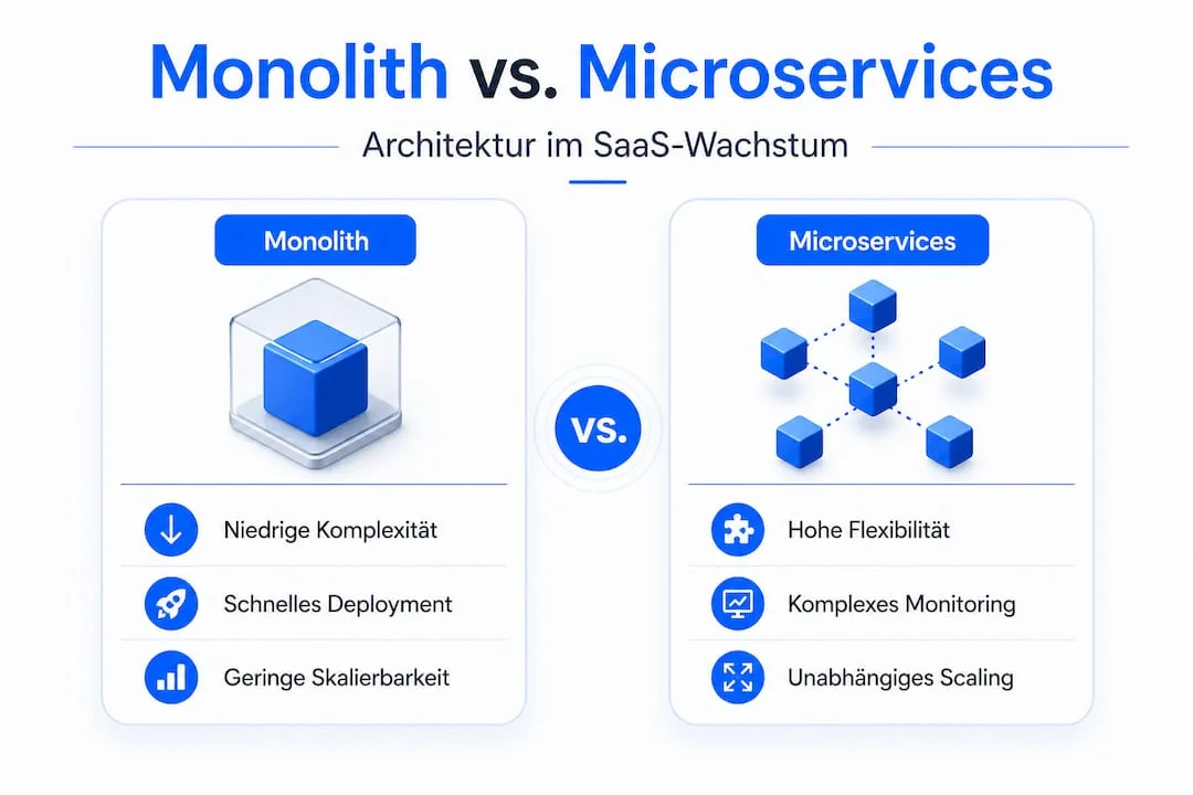 Gegenüberstellung: Monolithische Architektur vs. Microservices